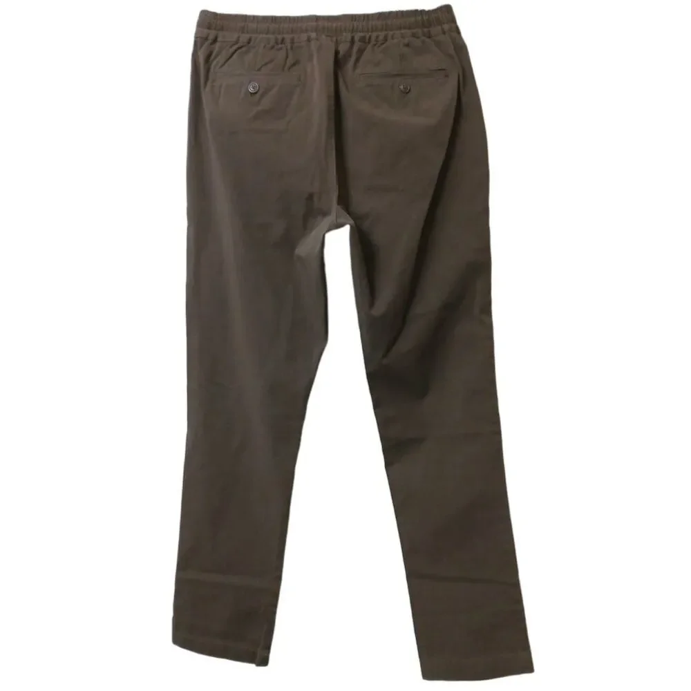 J.Crew Dock Pant Mens Small Abrasion-Resistant Cordura Slim Tapper Leg Brown NEW
